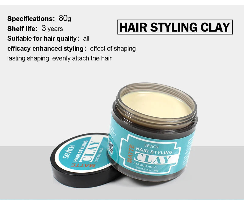 Men’s Matte Hair Clay – Smooth & Flexible Hold