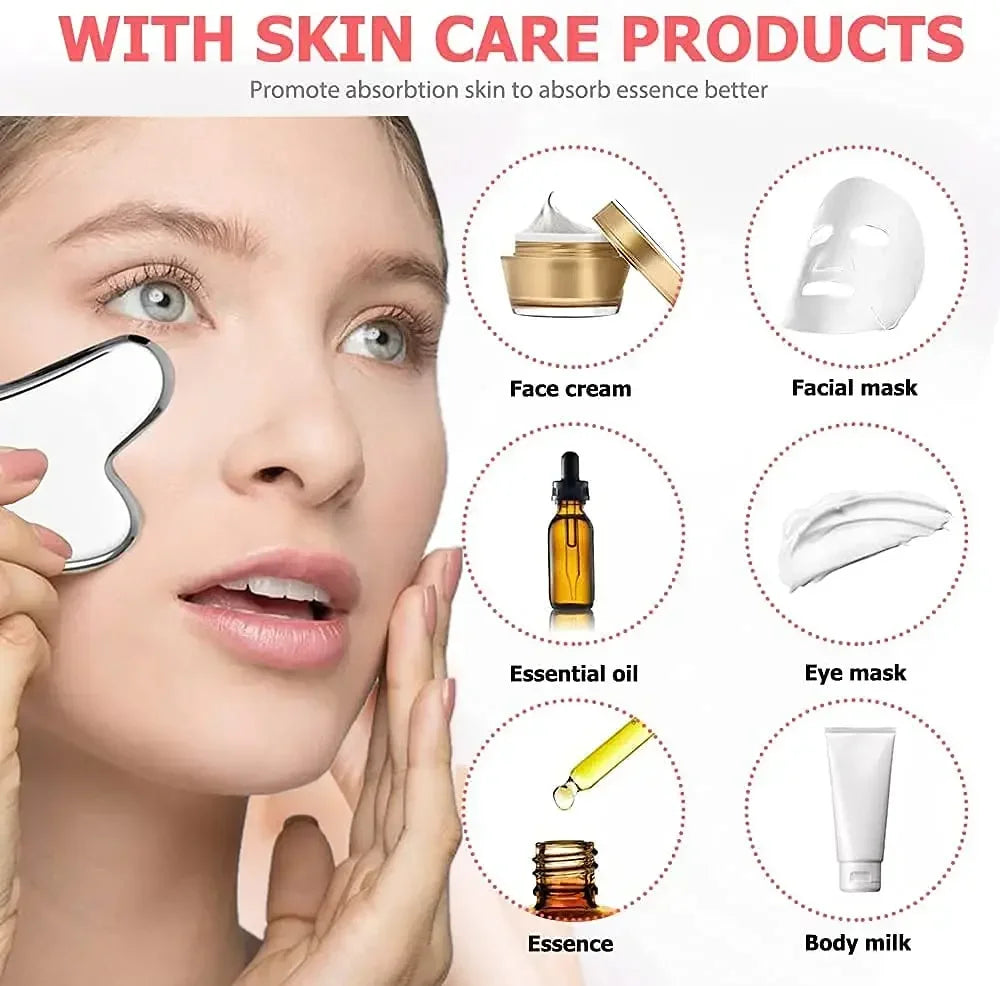 Gua Sha Massage Tool – Stainless Steel Scraping Plate