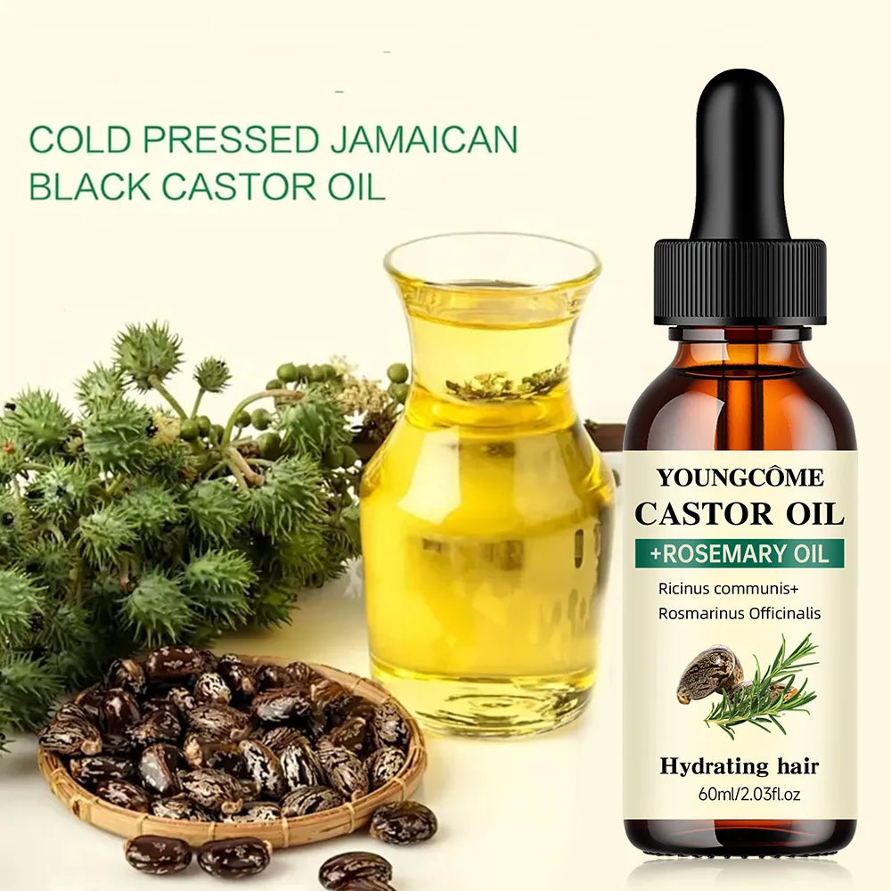Anti-Hair Loss Oil – Castor & Rosemary Blend