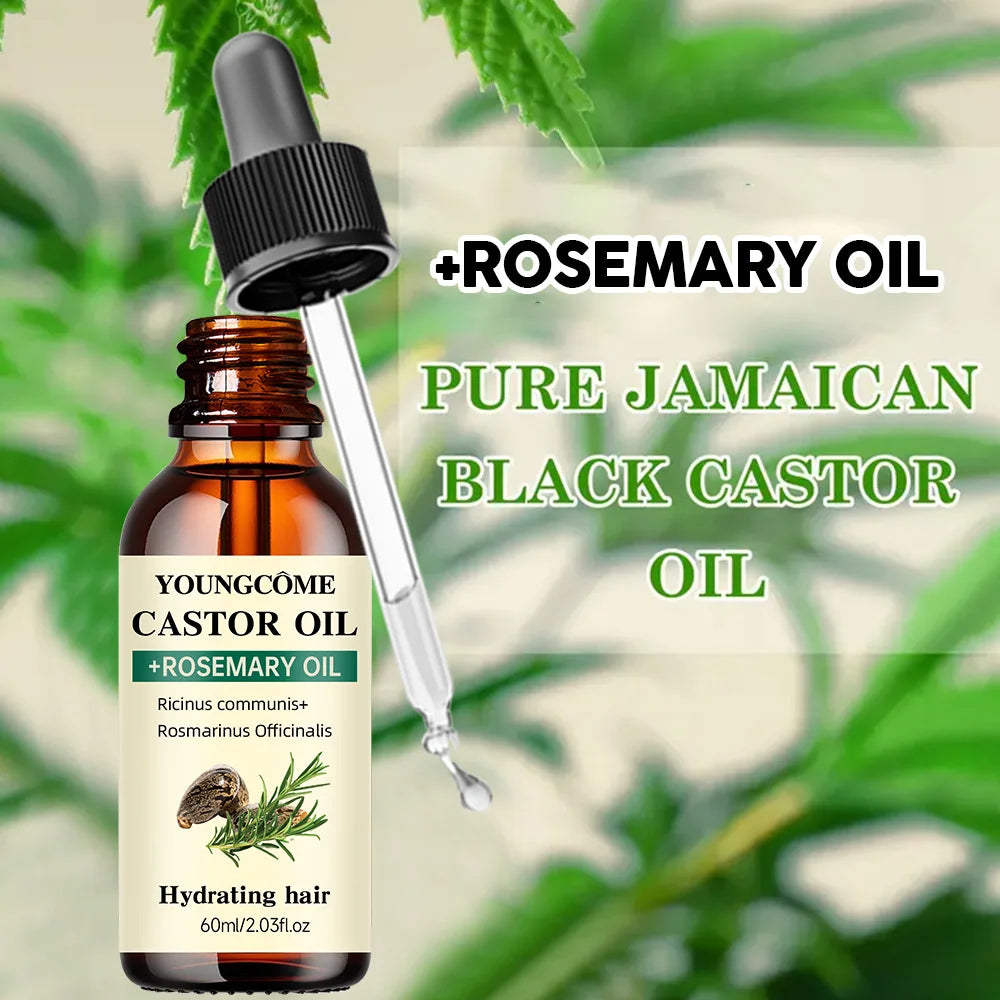 Anti-Hair Loss Oil – Castor & Rosemary Blend