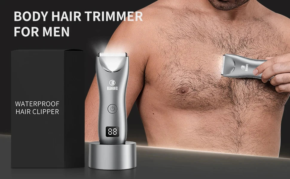 Men’s Body Grooming Trimmer – Rechargeable Clippere Ceramic Trimmer Bikini Epilator