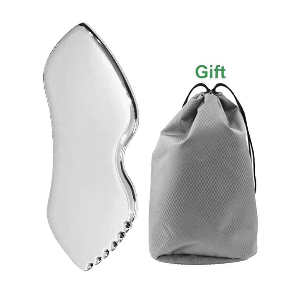 Gua Sha Massage Tool – Stainless Steel Scraping Plate
