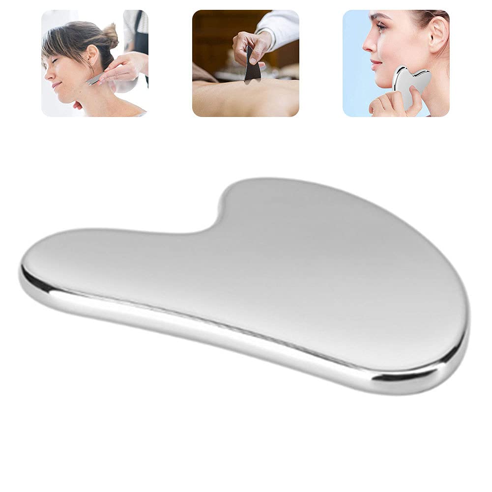 Gua Sha Massage Tool – Stainless Steel Scraping Plate