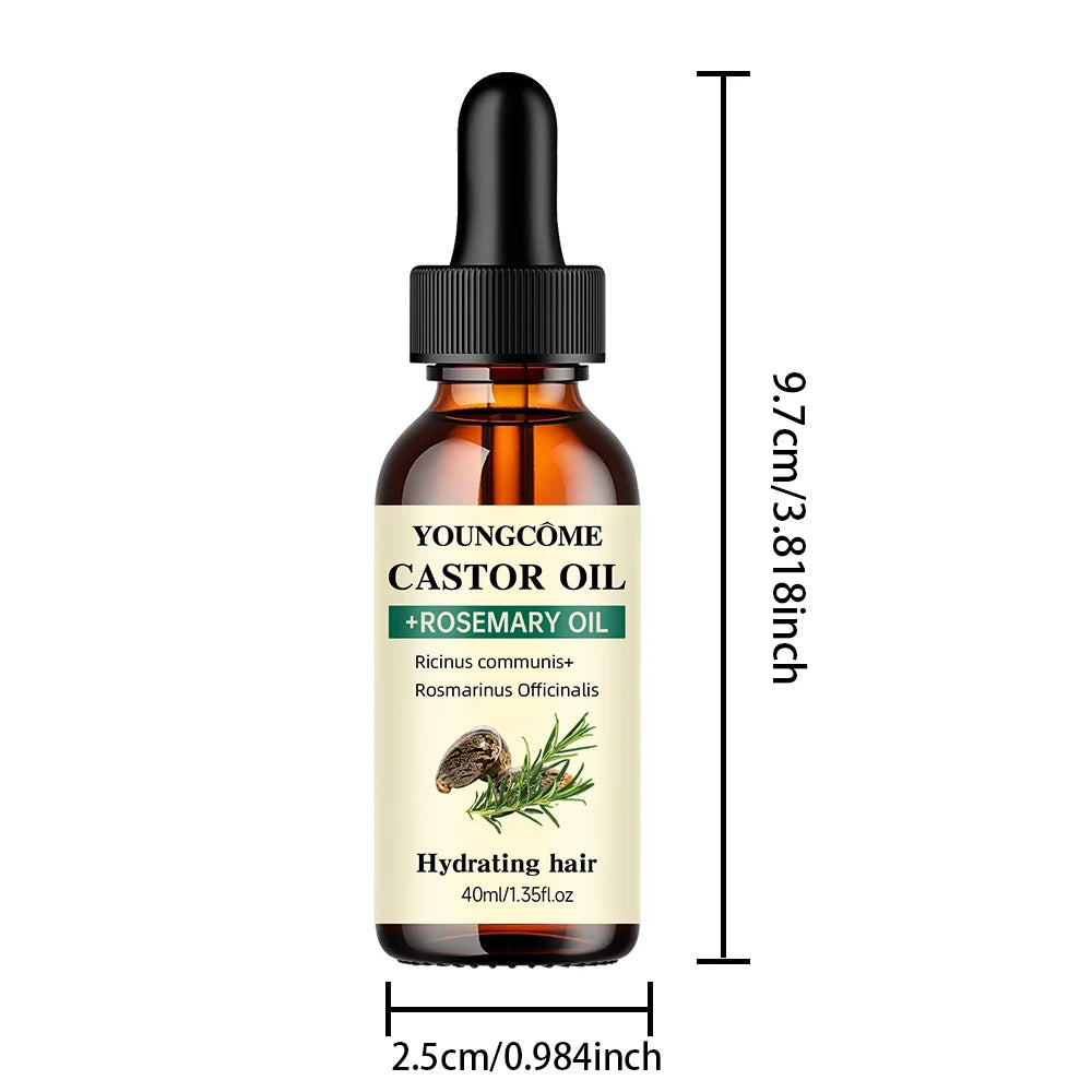 Anti-Hair Loss Oil – Castor & Rosemary Blend