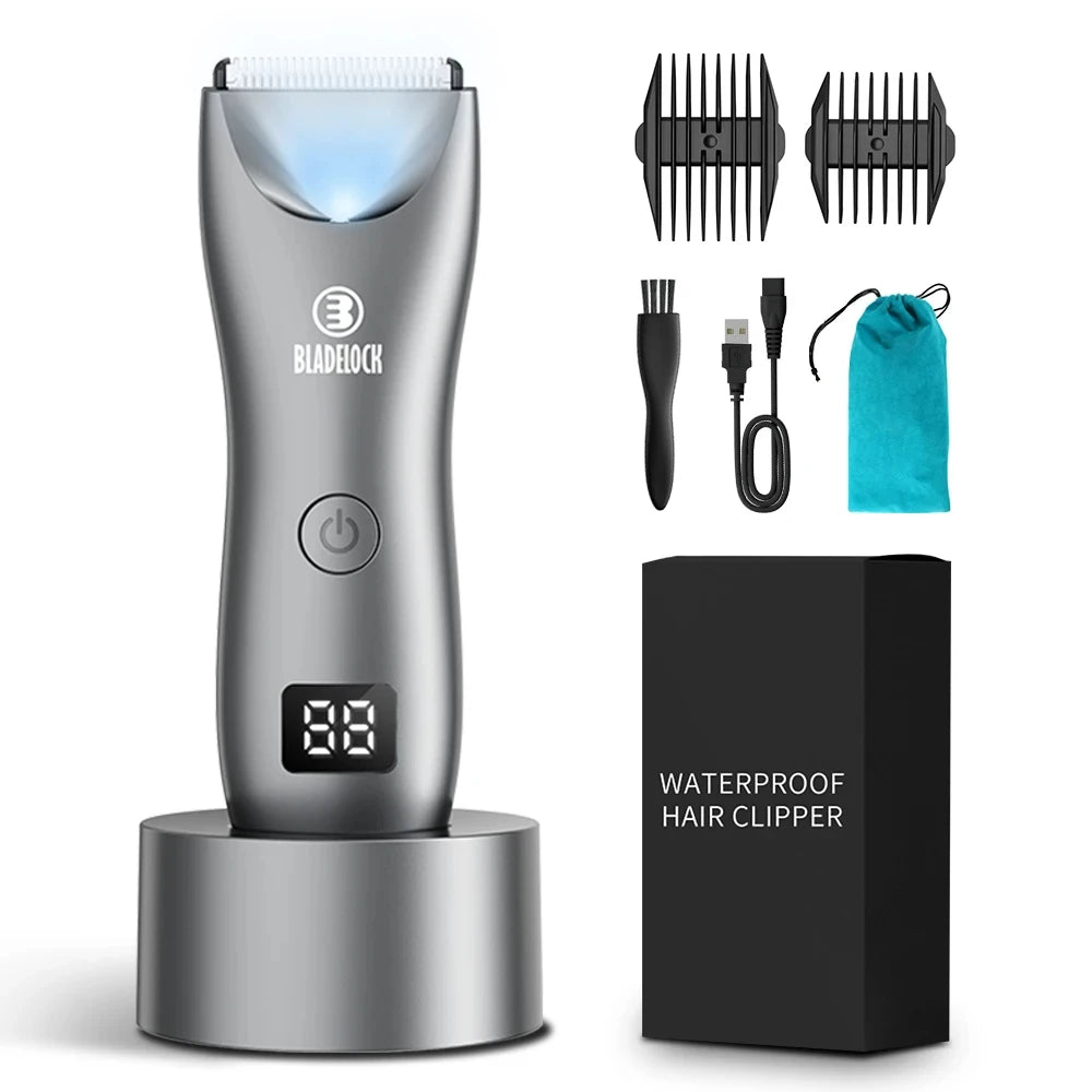 Men’s Body Grooming Trimmer – Rechargeable Clippere Ceramic Trimmer Bikini Epilator