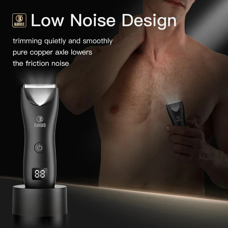Men’s Body Grooming Trimmer – Rechargeable Clippere Ceramic Trimmer Bikini Epilator