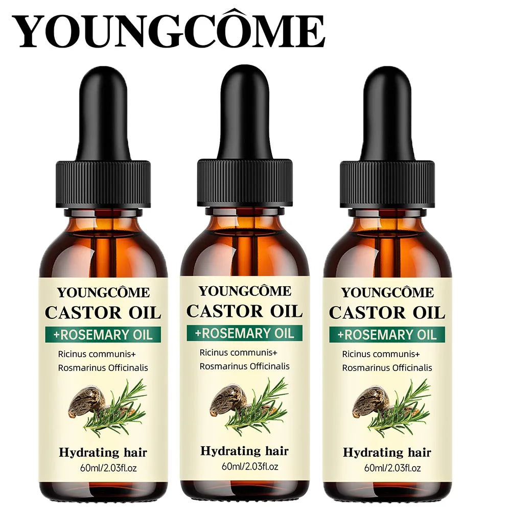 Anti-Hair Loss Oil – Castor & Rosemary Blend