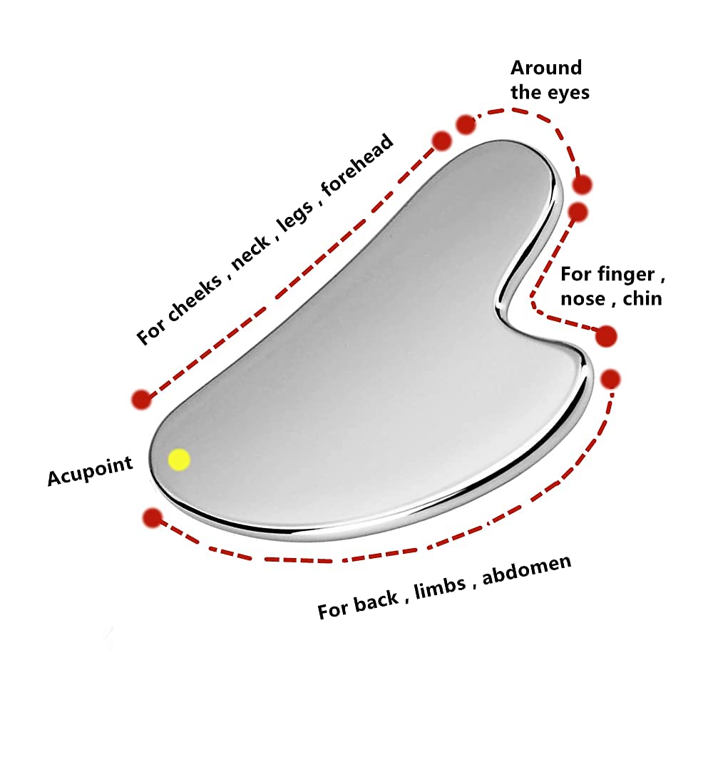 Gua Sha Massage Tool – Stainless Steel Scraping Plate