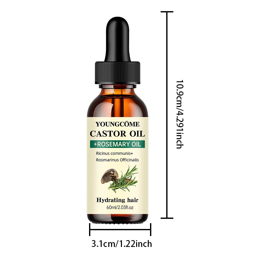 Anti-Hair Loss Oil – Castor & Rosemary Blend